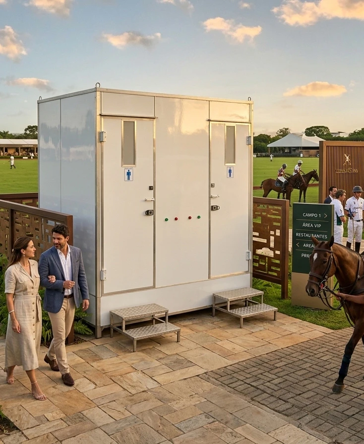 Banheiro para Campeonato de Polo
