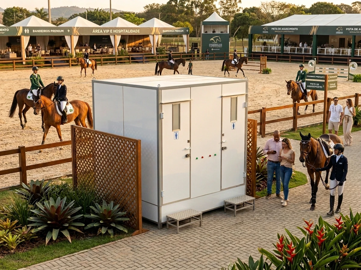 Banheiro para Campeonato de Hipismo