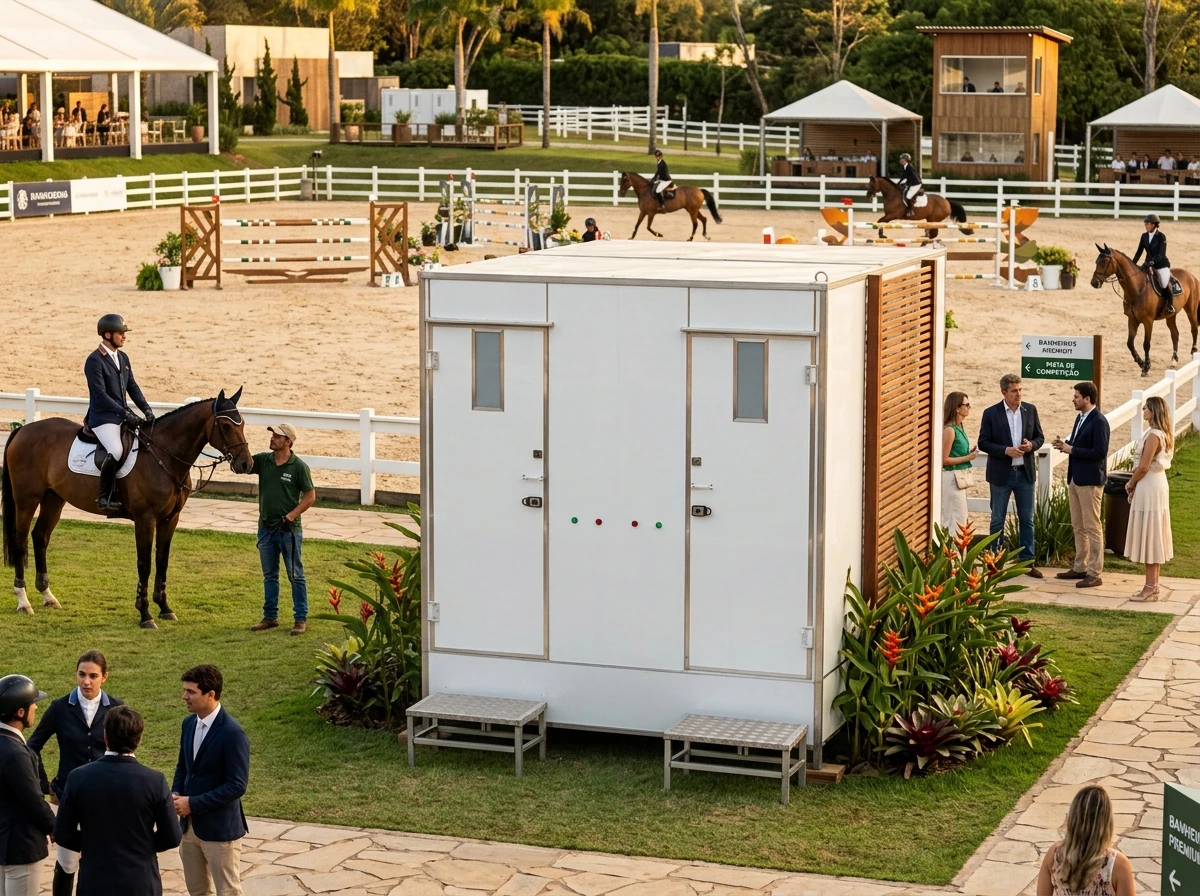 Banheiro para Concurso de Salto Equestre