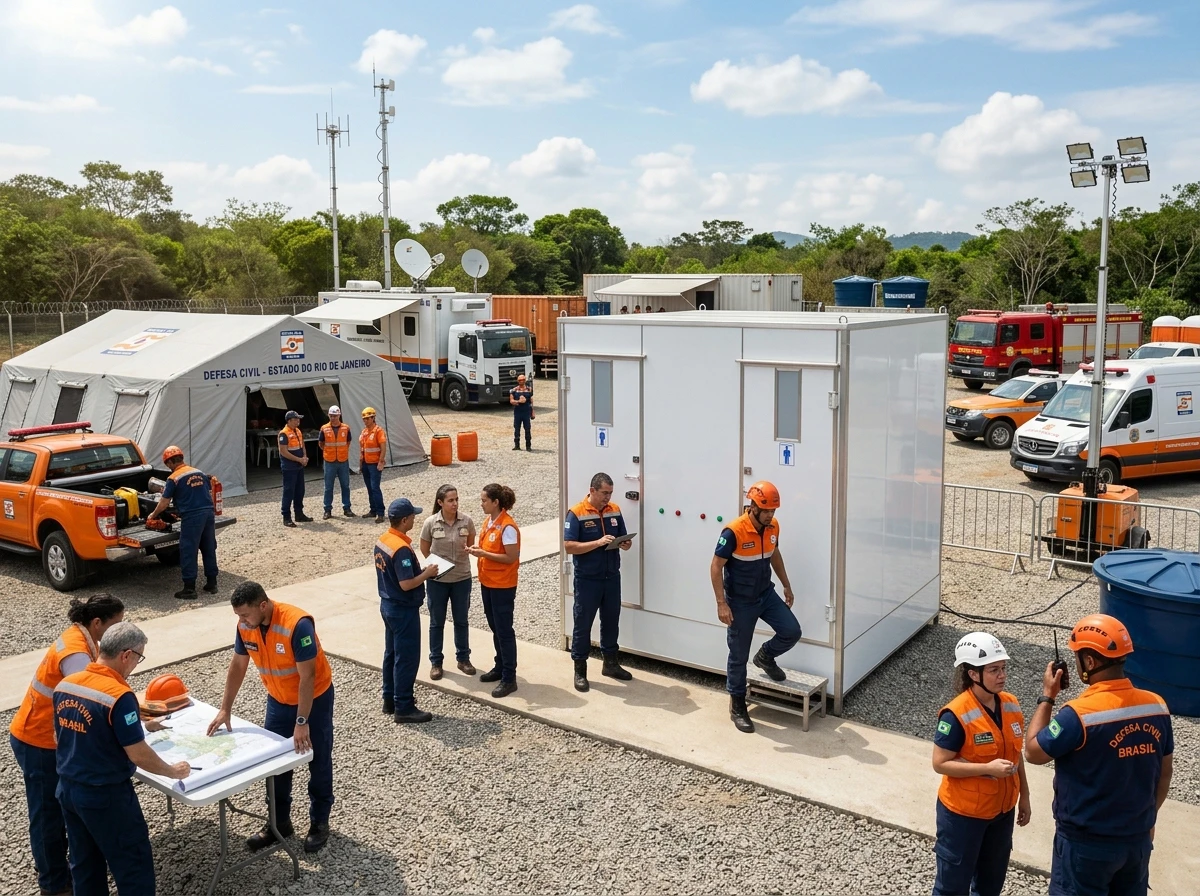 Banheiro para Base da Defesa Civil