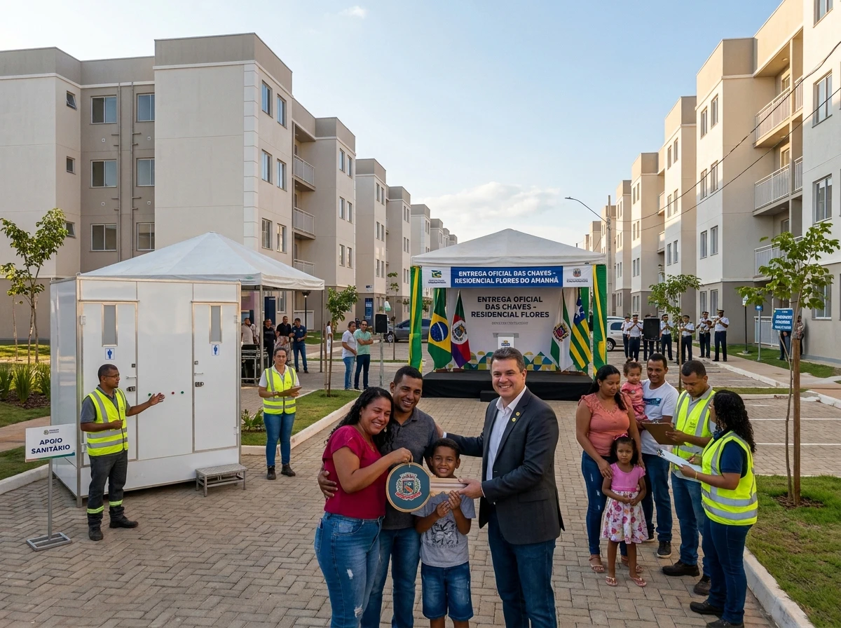 Banheiro para Entrega de Conjunto Habitacional