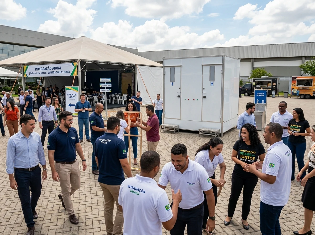 Banheiro para Evento de Integração de Colaboradores