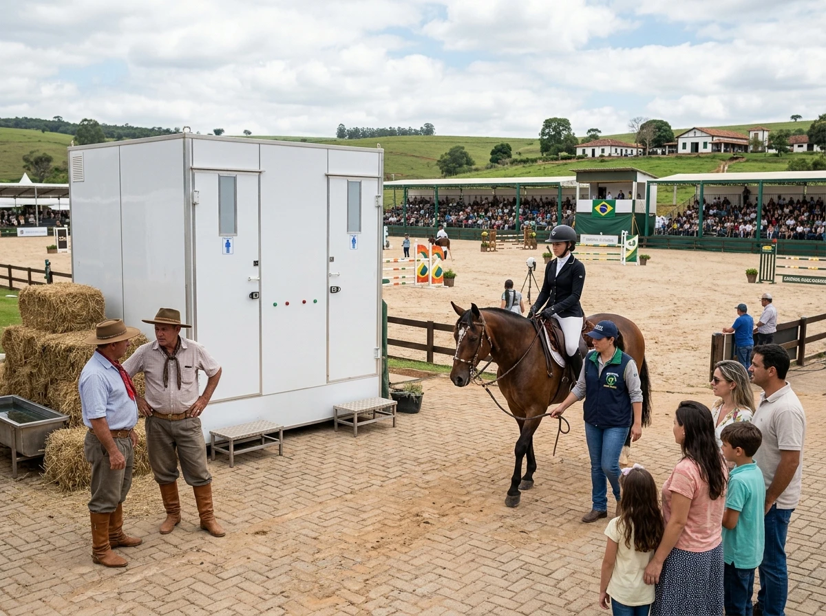 Banheiro para Exposição de Cavalos