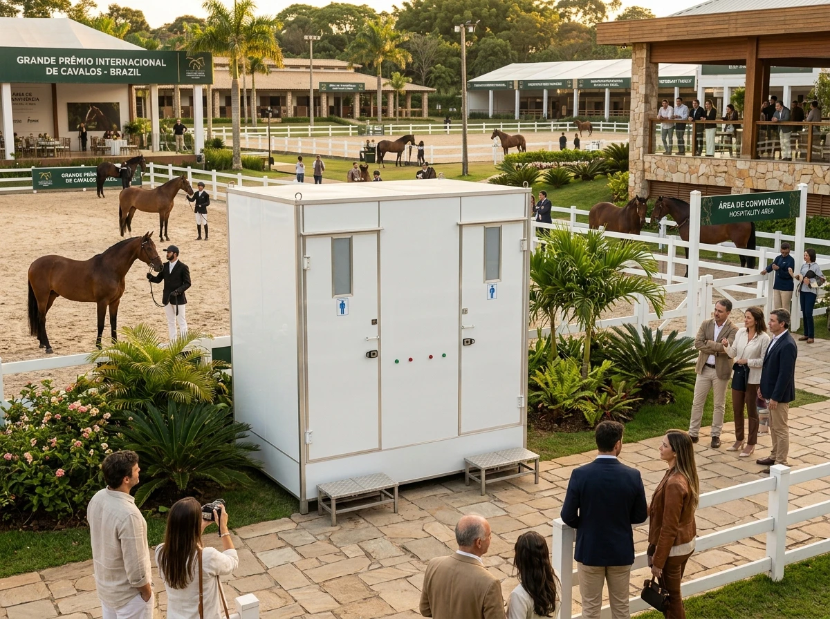 Banheiro para Exposição Internacional de Cavalos