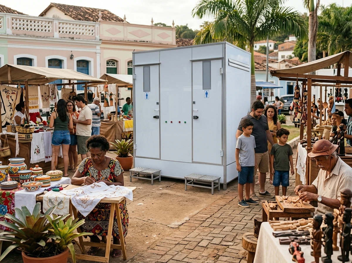 Banheiro para Feira de Artesanato