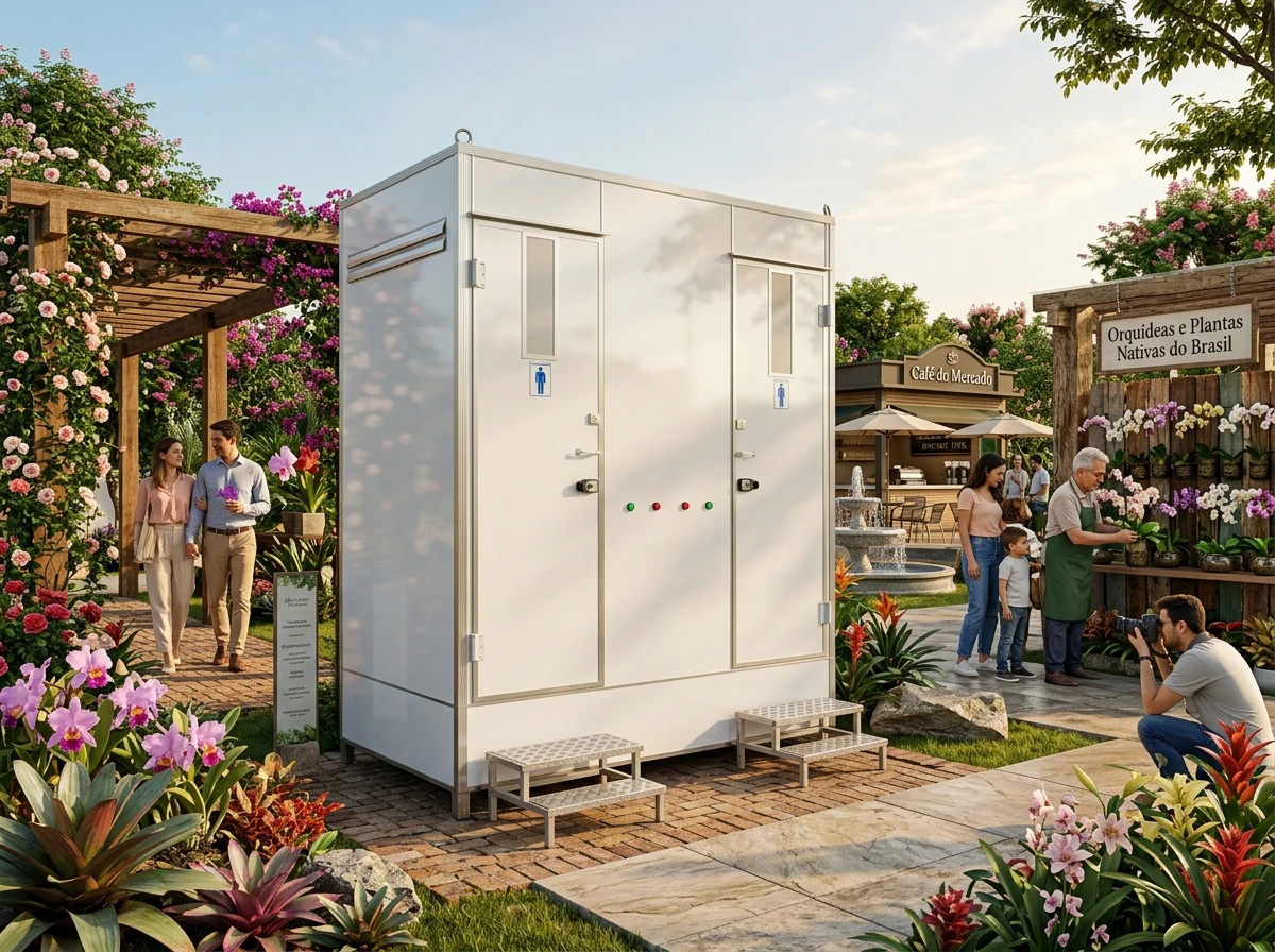 Banheiro para Feira de Flores