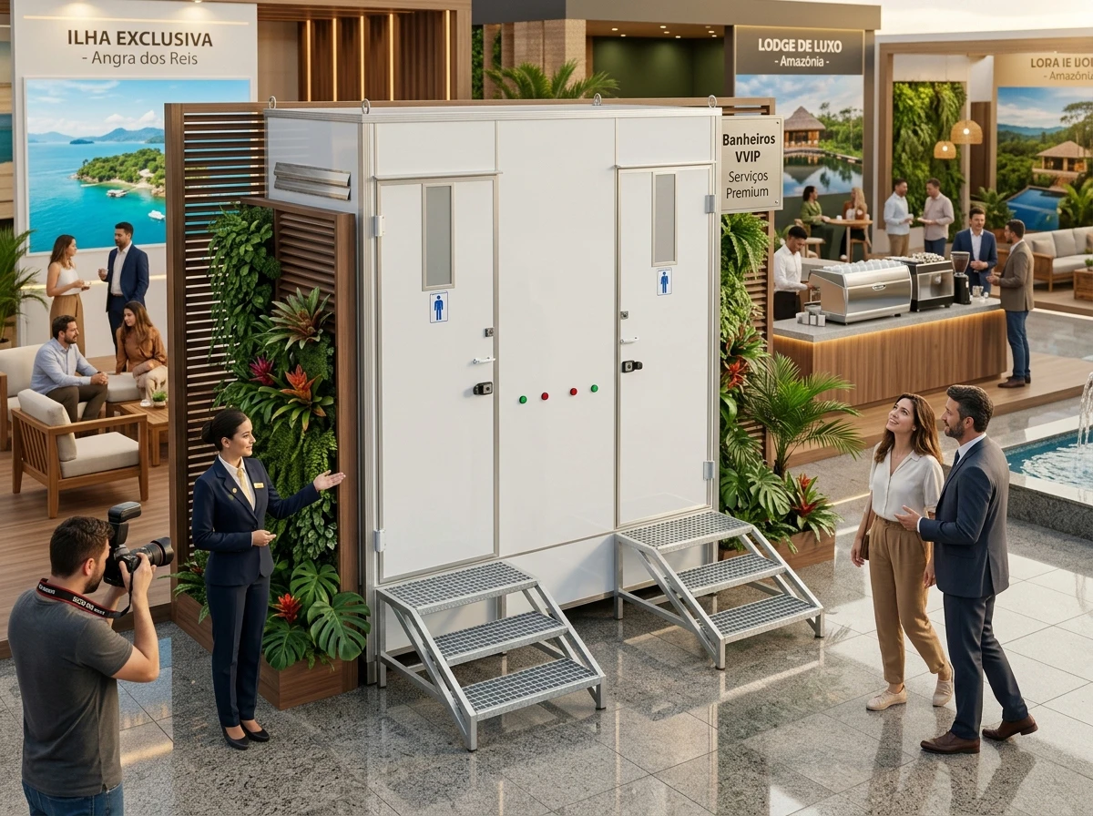 Banheiro para Feira de Turismo de Luxo