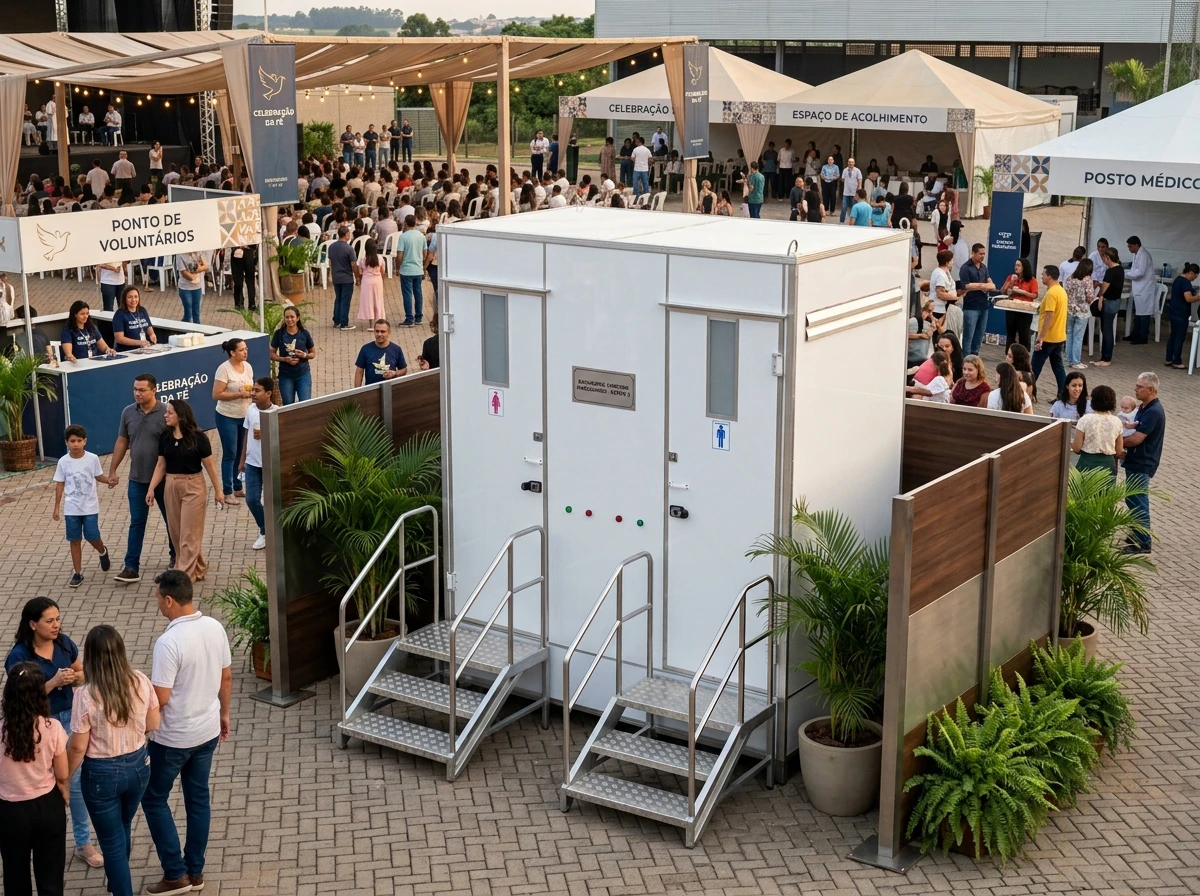 Banheiro para Festa Religiosa de Grande Porte