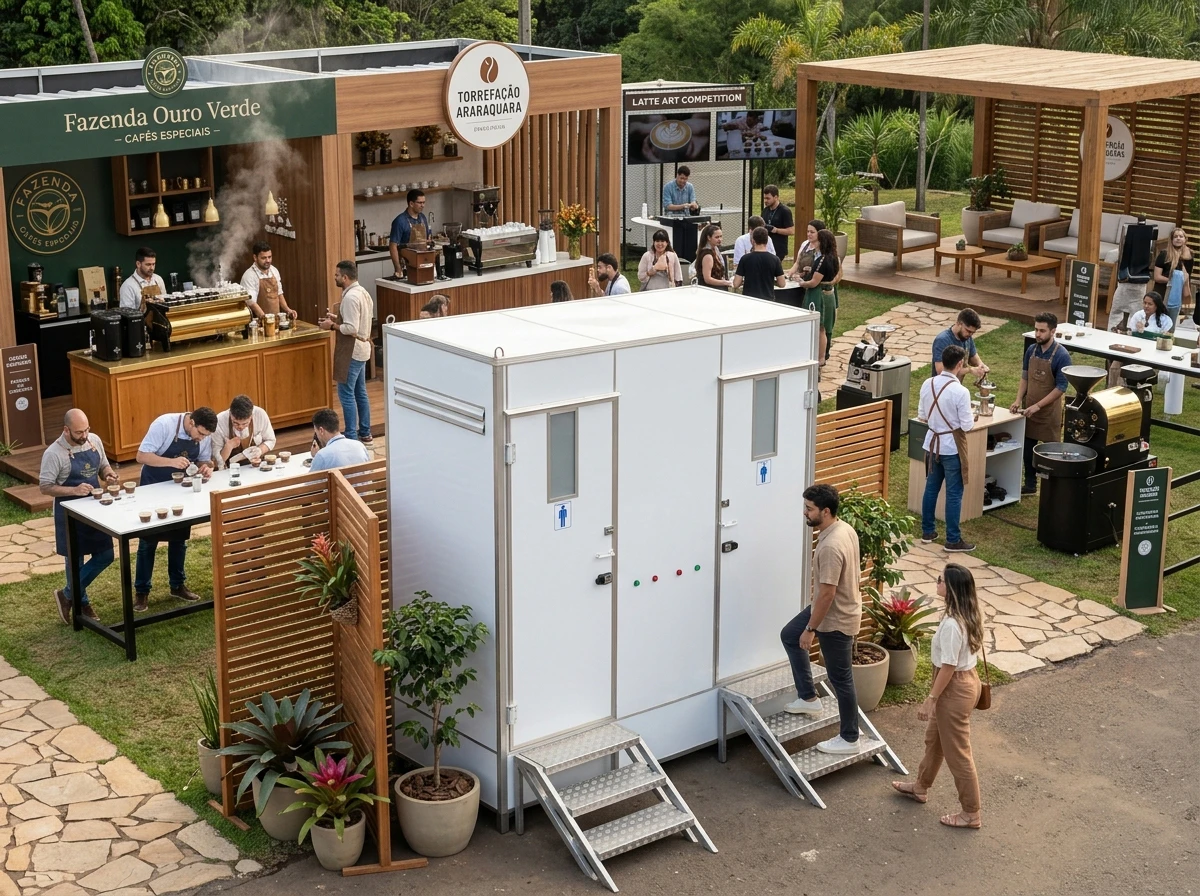 Banheiro para Festival de Cafés Especiais