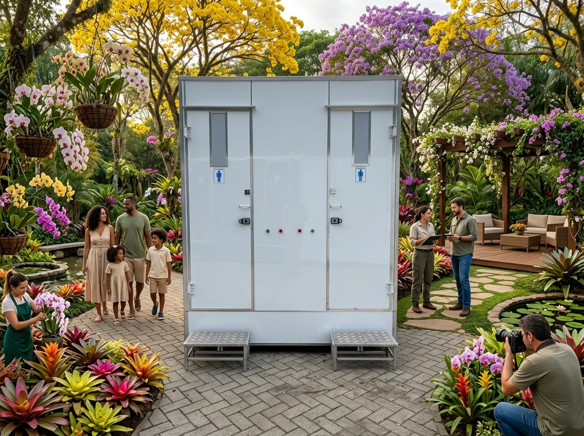 Banheiro para Festival de Flores e Paisagismo