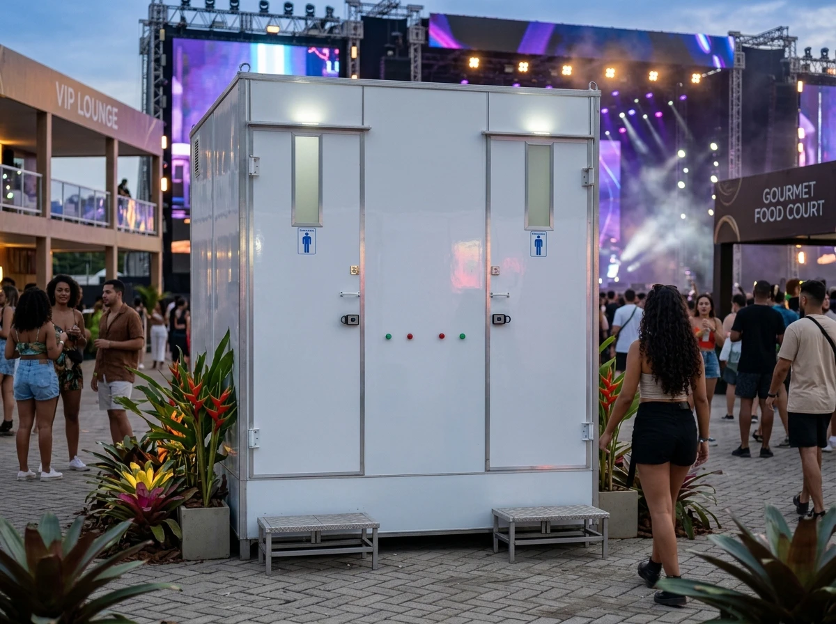 Banheiro para Festival de Música Eletrônica de Vários Dias