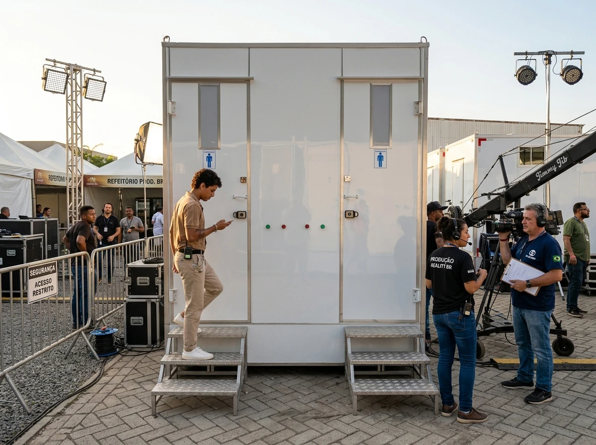 Banheiro para Gravação de Reality Show