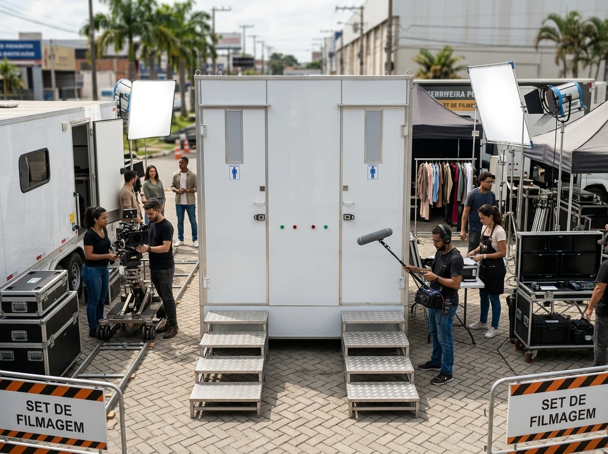 Banheiro para Gravação Externa de TV e Cinema