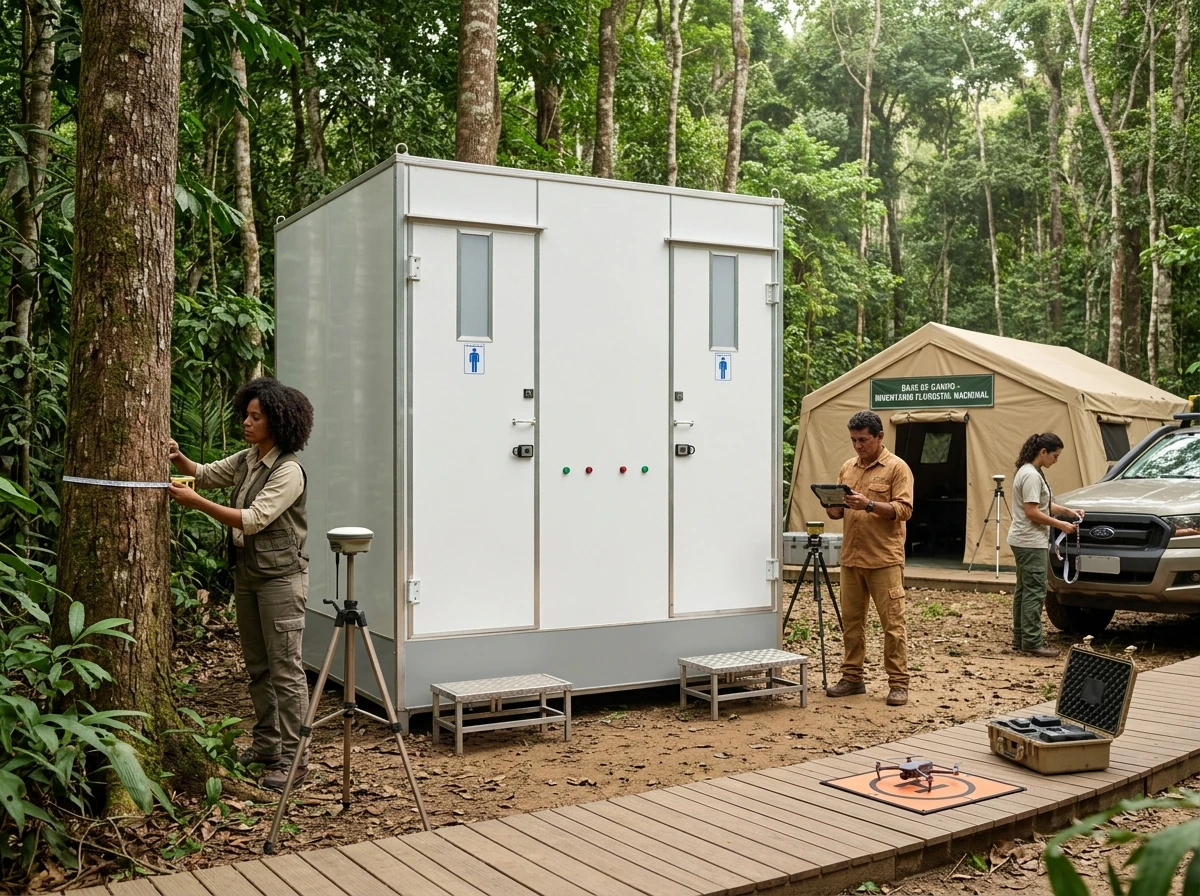 Banheiro para Inventário Florestal