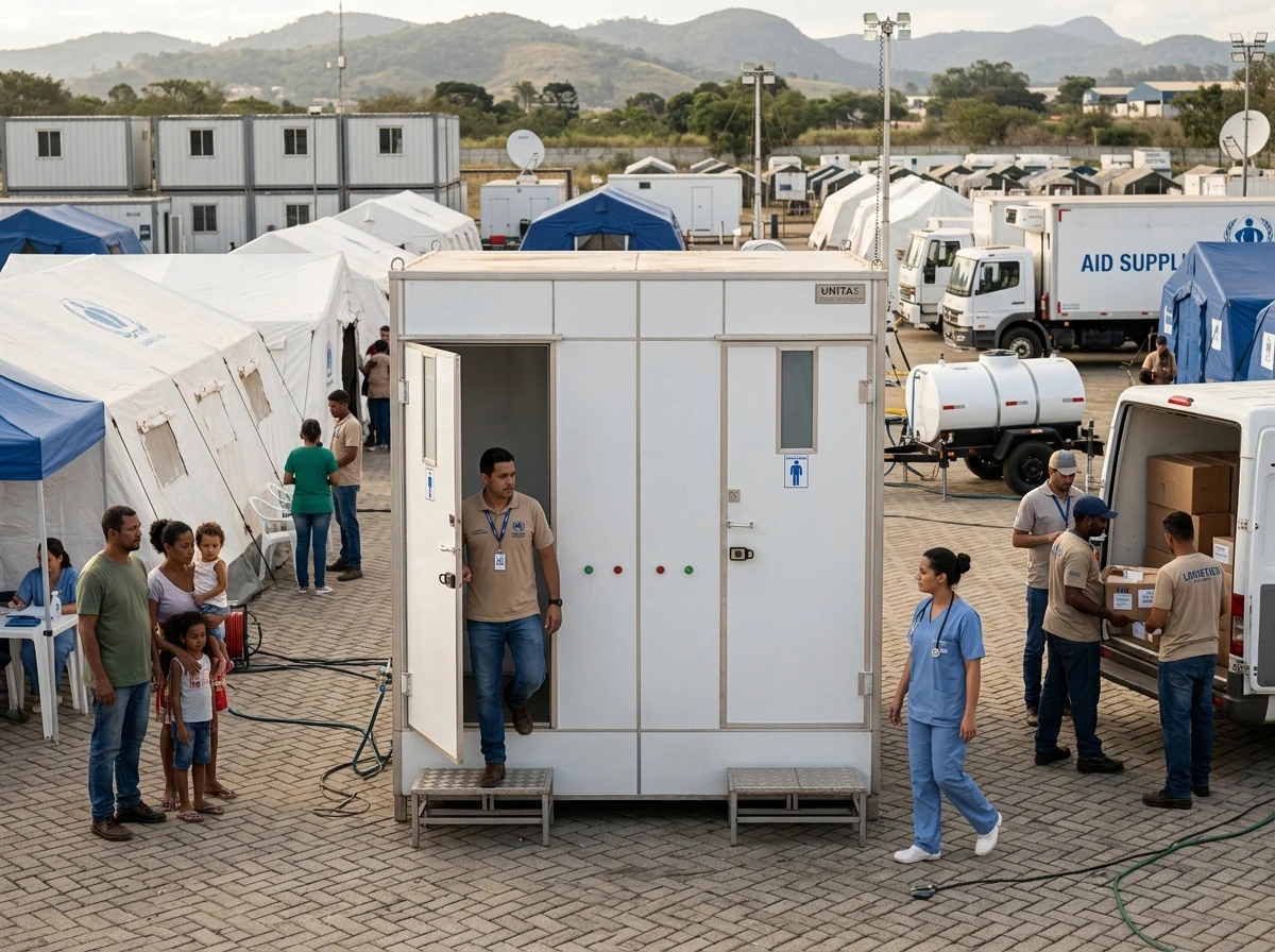 Banheiro para Missão Humanitária