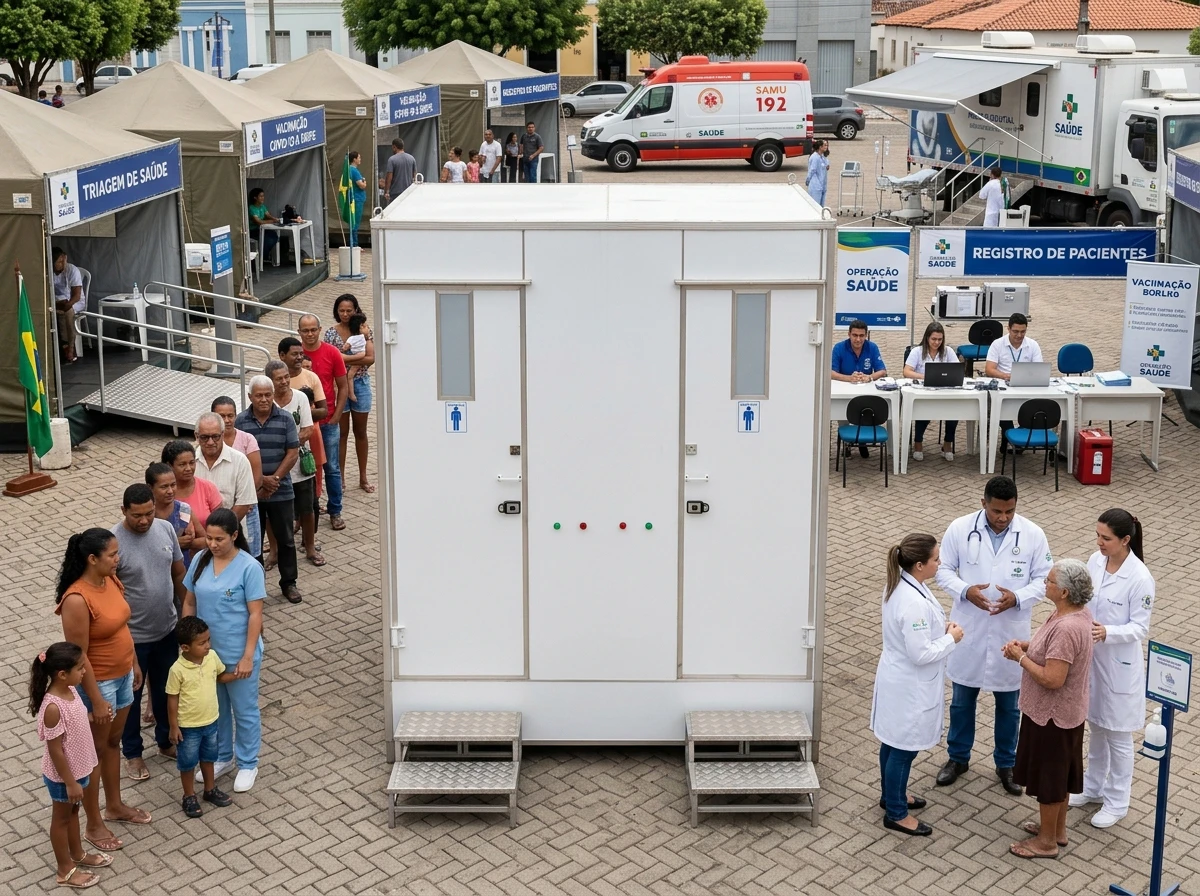 Banheiro para Mutirão de Atendimento Médico