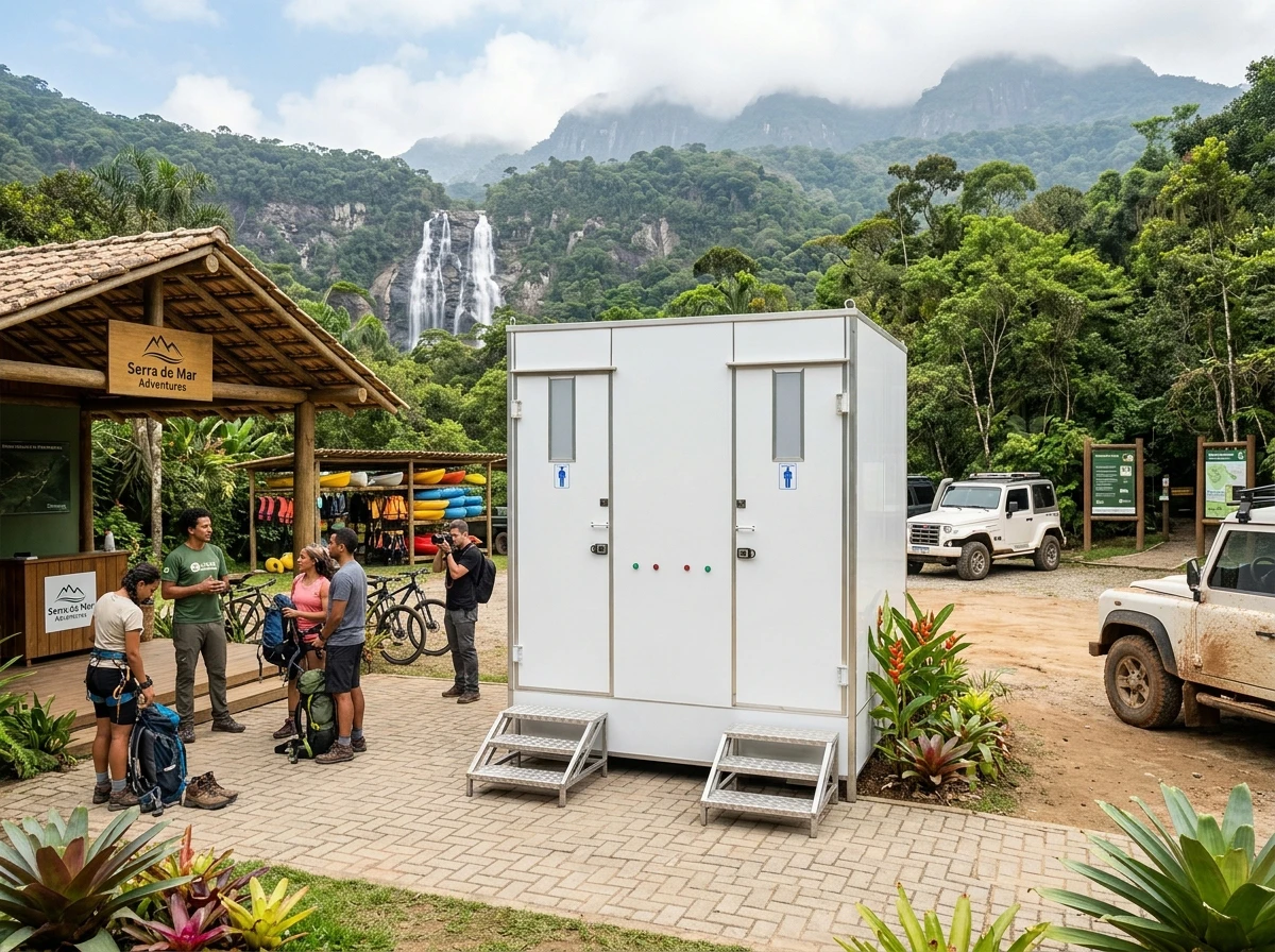 Banheiro para Operação de Turismo de Aventura