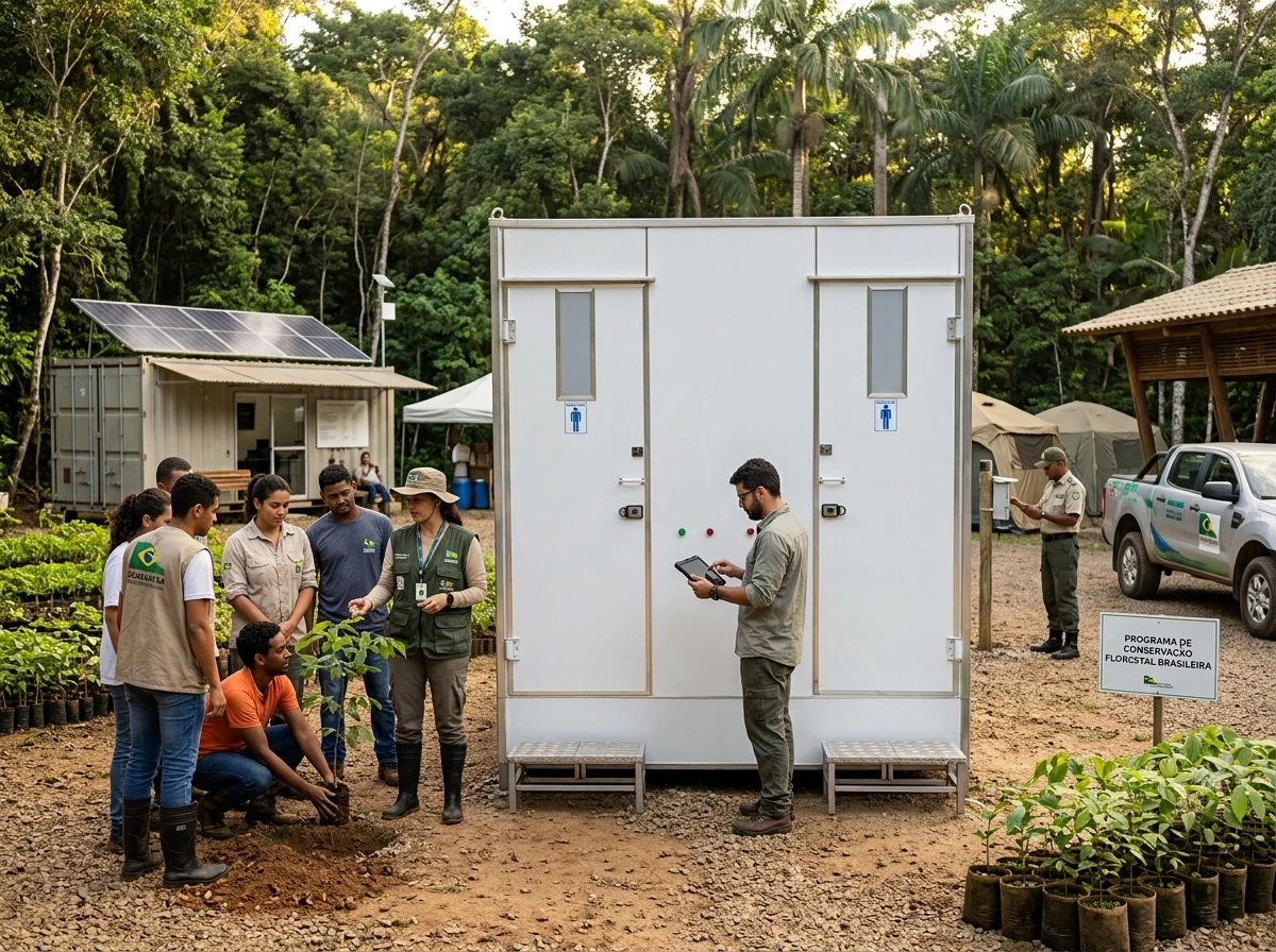 Banheiro para Programa de Conservação Ambiental