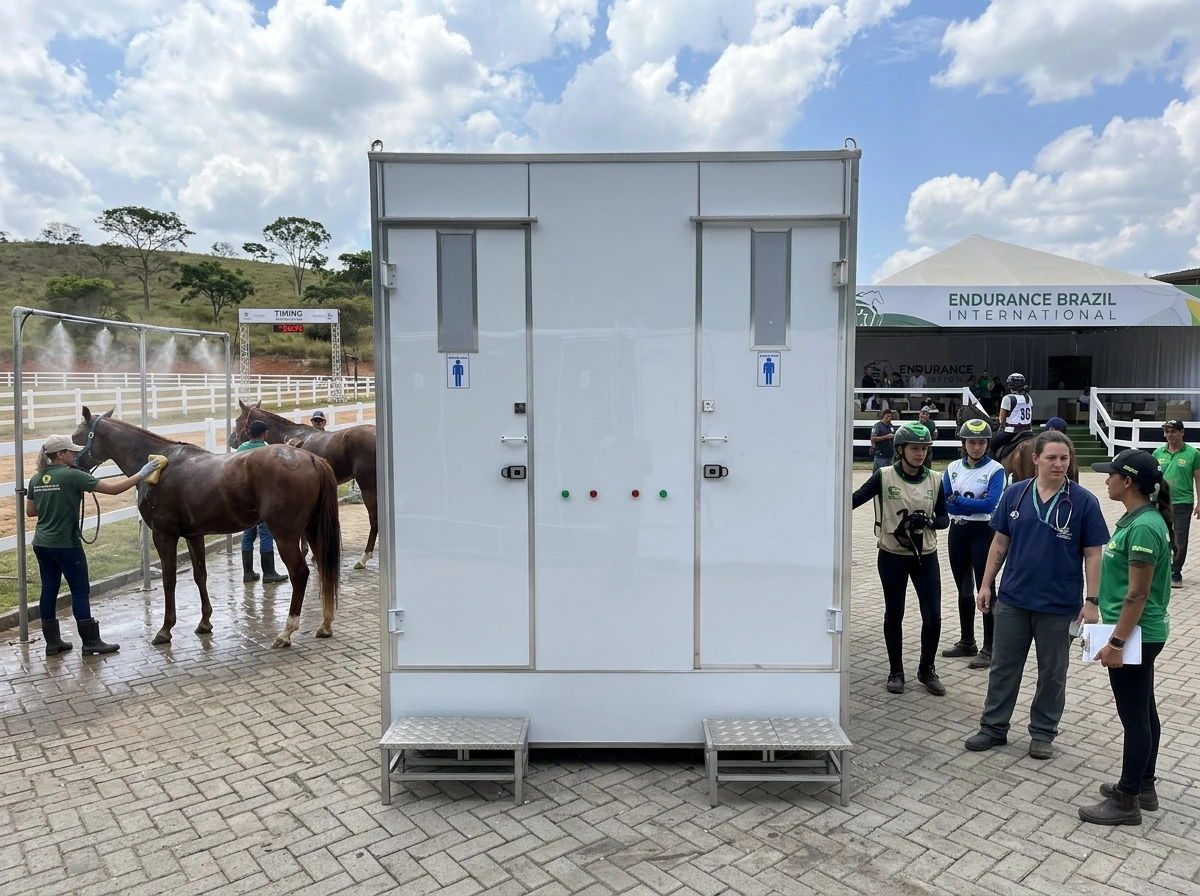 Banheiro para Prova de Enduro Equestre