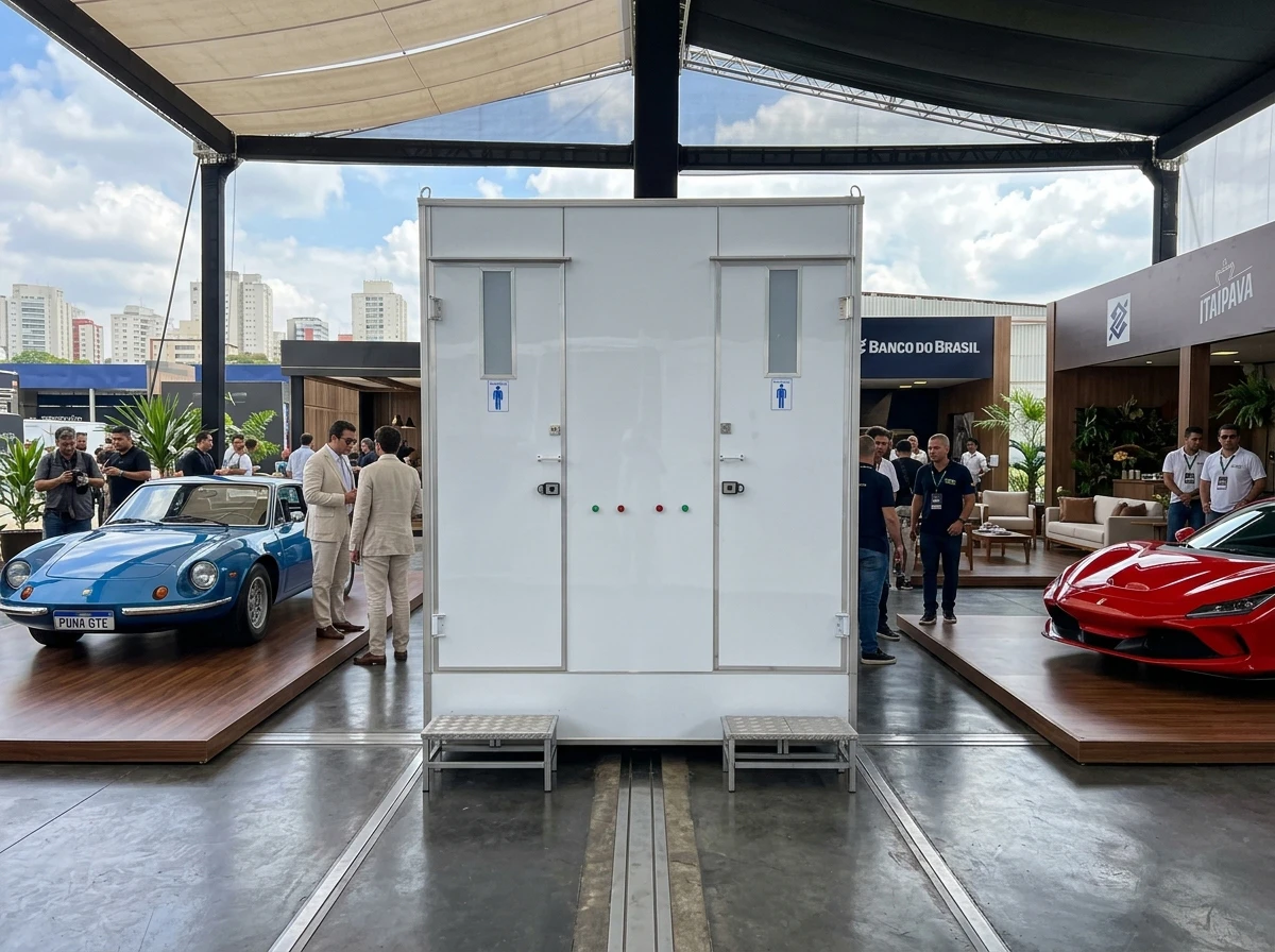 Banheiro para Salão de Automóveis Especiais