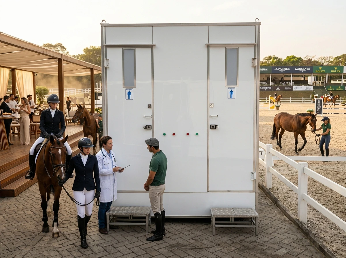 Banheiro para Temporada de Provas Equestres