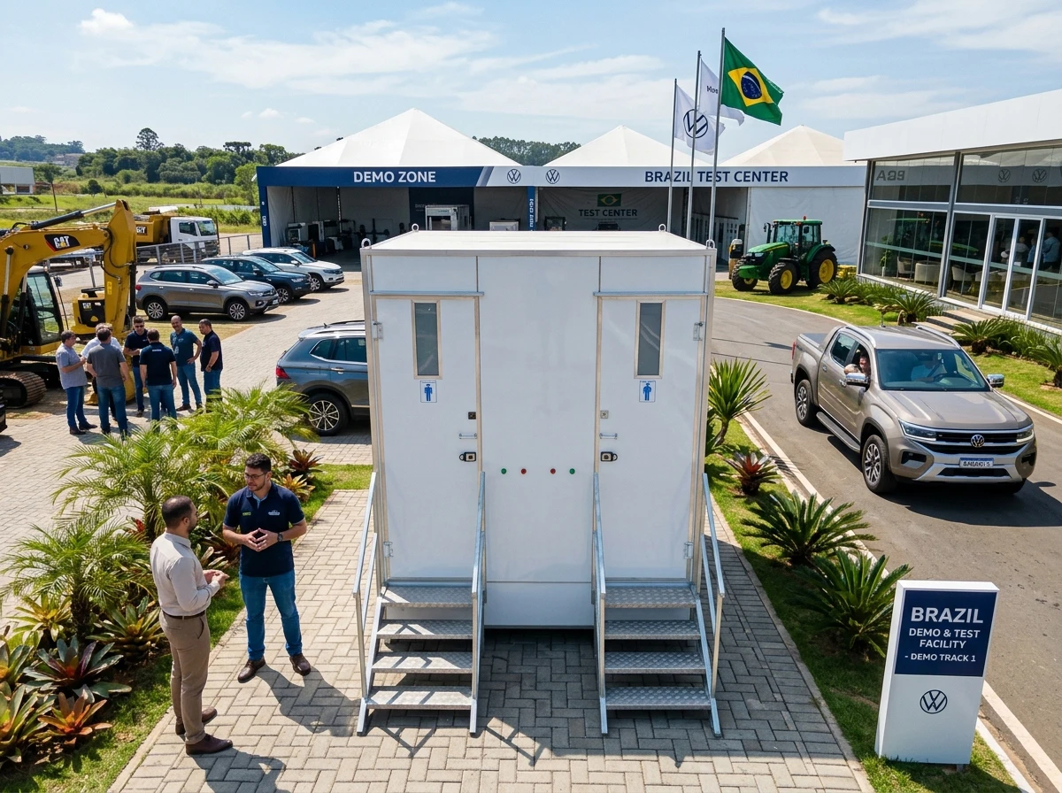 Banheiro para Testes de Veículos ou Equipamentos para Clientes
