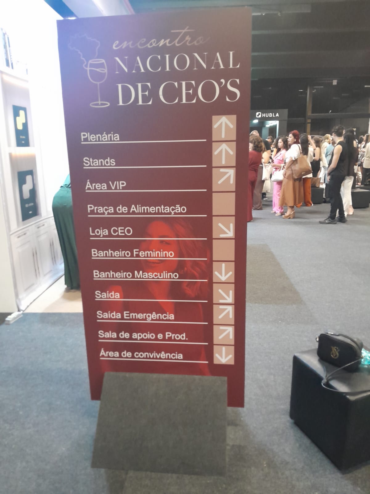 Camarim da Serena Willians no evento do Ifood
